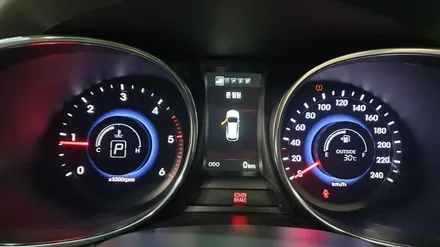 싼타페DM 슈퍼비젼 클러스터와 타이어공기압경보 TPMS 장착