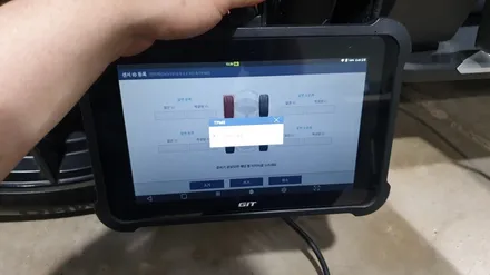 싼타페DM 슈퍼비젼 클러스터와 타이어공기압경보 TPMS 장착
