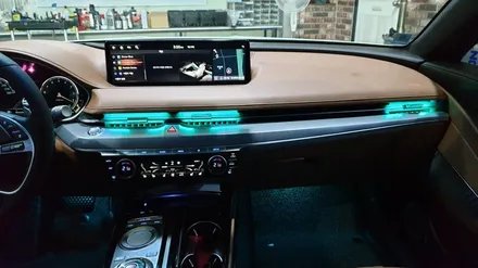 제네시스 G80 송풍구 엠비언트는 역시 라인튜닝입니다...!!!