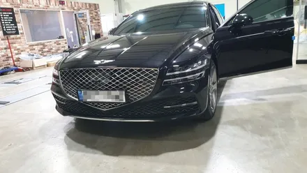 제네시스 G80 순정 엠비언트 확장시공, 송풍구, 회오리스피커, 내캐치 풀시공!!!