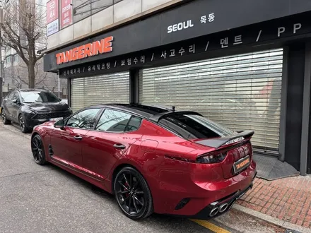 서울 양천구 랩핑 기아 스팅어 비닐프로그라즈베리 레드 전체랩핑&전체크롬죽이기 / 서울 양천구, 강서구, 목동