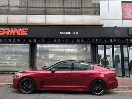 서울 양천구 랩핑 기아 스팅어 비닐프로그라즈베리 레드 전체랩핑&전체크롬죽이기 / 서울 양천구, 강서구, 목동