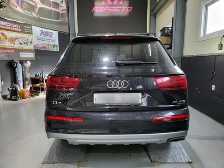 Audi Q7 JSR 사각 머플러팁 커스텀 장착 기존 배기팁 이탈 일산 튜닝샵 아즈펙토 / 고양 일산동구