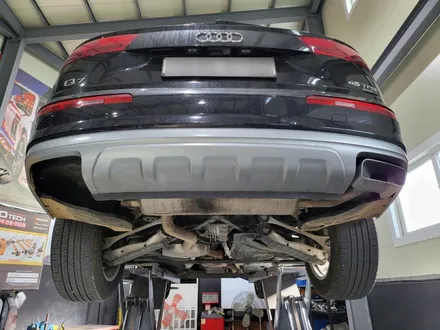 Audi Q7 JSR 사각 머플러팁 커스텀 장착 기존 배기팁 이탈 일산 튜닝샵 아즈펙토 / 고양 일산동구