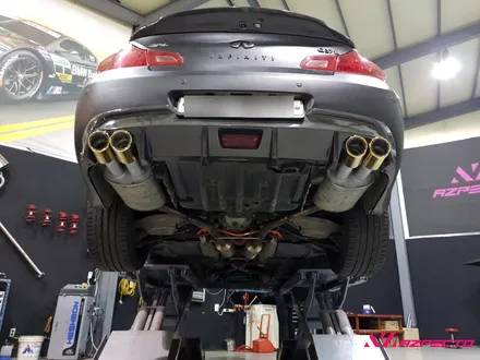 인피니티 G37 JSR 골드 머플러팁 과 휠보레 18인치 옐로우 조합은 완벽했다. 아즈펙토 일산 / 고양 일산동구
