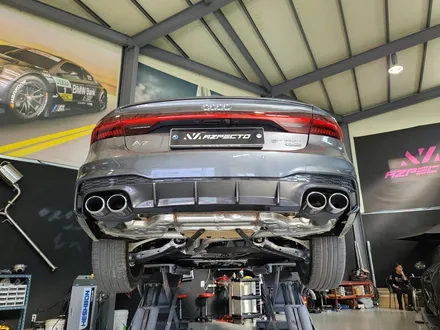 Audi A7 신형 S7스타일 카본수전사 디퓨져 와 머플러팁 / 고양 일산동구