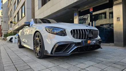 벤츠 S63 AMG 쿠페 브라부스 풀 튜닝 ( 카본 파츠 / 모노블럭 M 21인치 / 엠블럼 ) & 전체 랩핑 완료! [ 서울 / 부산 튜닝샵 ] / 서울 송파