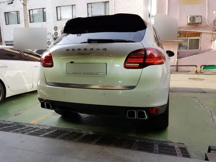 포르쉐 카이엔 터보 S 머플러 팁 장착!! / cayenne turbo s muffler tips / 서울 송파