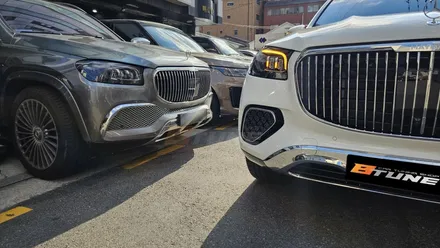 벤츠 GLS 600 마이바흐 전기형에서 후기형 페이스리프트 개조 완료! [ 신형 앞범퍼 / 테일램프 서울 / 부산 튜닝샵 ] / 서울 송파