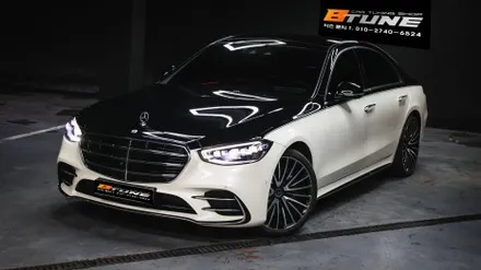 W223 S클래스 S400d 마이바흐 앞범퍼 / 투톤 - 듀오톤 랩핑 완료![ 부산 해운대 / 서울 송파 튜닝 ] / 송파, 하남, 강동