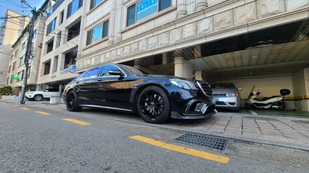 신형 S클래스 브라부스 튜닝, S63 AMG 차량에 카본 바디킷과 가변배기, 모노블럭 R 20인치 단조 휠까지 세팅되었습니다! / 서울 송파