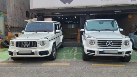 벤츠 G400d 브라부스 튜닝, 와이드스타 바디킷/모노블럭 Y 22인치 휠/ 카본 후드(본넷) / 서울 송파