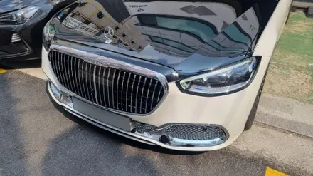 W223 S클래스 S400d 마이바흐 앞범퍼 / 투톤 - 듀오톤 랩핑 완료![ 부산 해운대 / 서울 송파 튜닝 ] / 송파, 하남, 강동