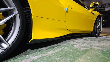 페라리 F8 카본 튜닝 완료! [ 프론트립 / 사이드스커트 / 디퓨저 / 패들시프트 서울 부산 튜닝샵 ] / 송파, 하남, 강동