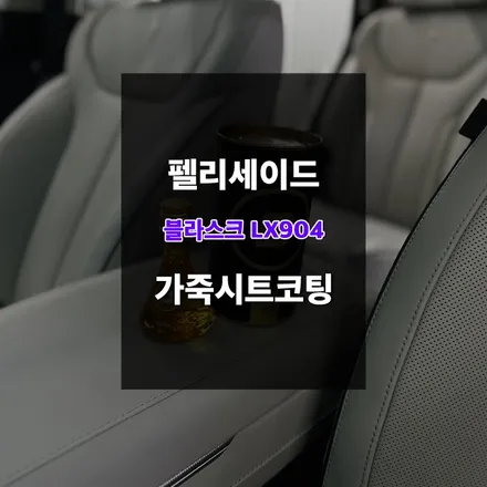 울산가죽시트코팅 변색 및 오염 방지 블라스크 LX904 시공 / 울산 남구