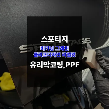 신형스포티지 비기닝 그래핀 유리막코팅 및 생활보호PPF / 울산 남구