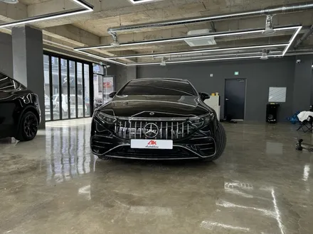 벤츠 세로 그릴, EQS 53AMG 그릴 튜닝 EQS 세단 울산 오토칸에서 단차없이 교체했어요 / 울산 남구