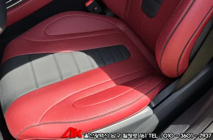 벤츠 CLS300d 차량 가죽시트 블라스크LX904 코팅 / 울산 남구