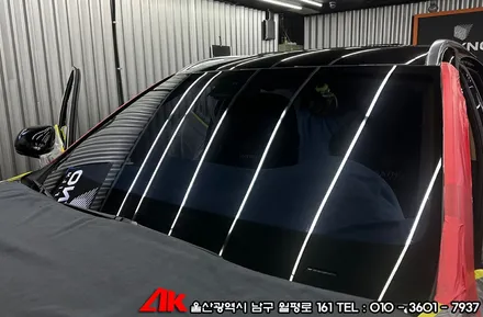 울산신차썬팅 제네시스 GV80 유쉴드 바이올렛 필름 시공 / 울산 남구