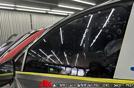 울산신차썬팅 제네시스 GV80 유쉴드 바이올렛 필름 시공 / 울산 남구