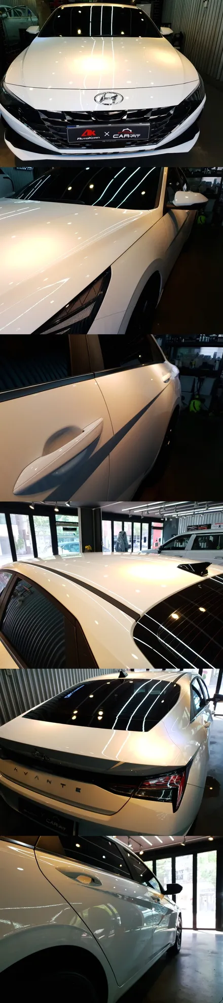 울산 아반떼 썬팅과 유리막코팅,PPF가 만났을 때 / 울산 남구