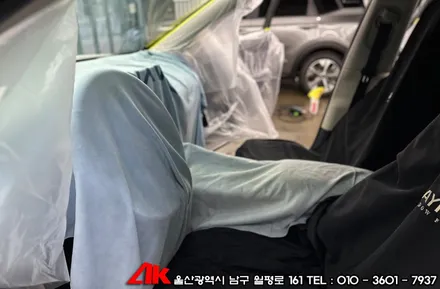 제네시스 GV60 유쉴드 썬팅 및 파인뷰 블랙박스 설치 / 울산 남구