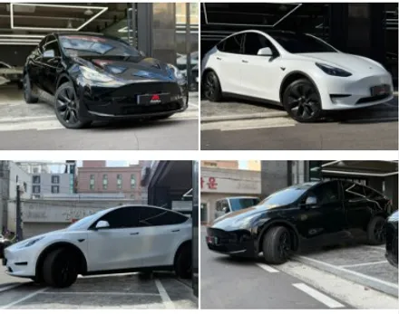 울산 테슬라 썬팅 모델Y 테라룩스IR 흑백요리샷 비교 / 울산 남구