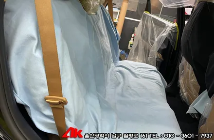 울산자동차틴팅 제네시스 GV80 유쉴드 바이올렛 필름 시공 / 울산 남구