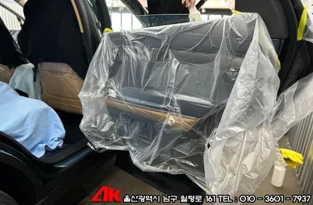 울산신차썬팅 GV80 유쉴드 바이올렛 필름 시공 / 울산 남구