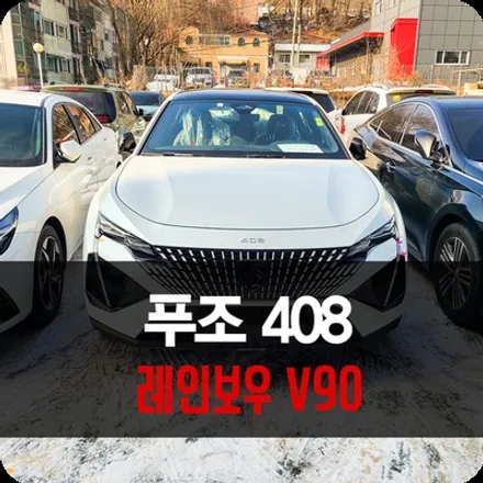 황소를 닮은 사자 푸조 408 레인보우 용인 썬팅 블랙박스 / 용인 공세동