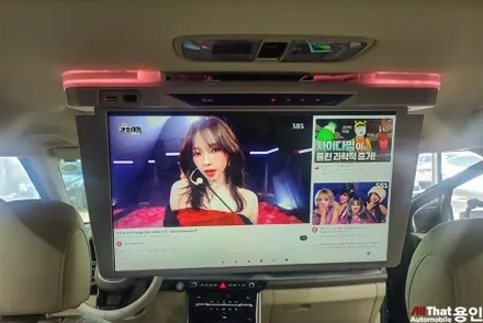카니발 티비 순정 모니터 연동한 XM-1850 천장 모니터 / 용인 공세동
