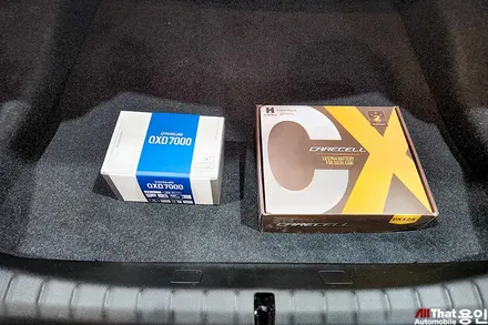 아이나비 QXD7000과 에코파워팩 케어셀 용인 블랙박스 보조배터리 / 용인 공세동