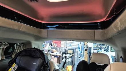 용인 카니발 하이리무진 천정모니터, 구글TV 셋탑으로 안드로이드 변신 / 용인 공세동
