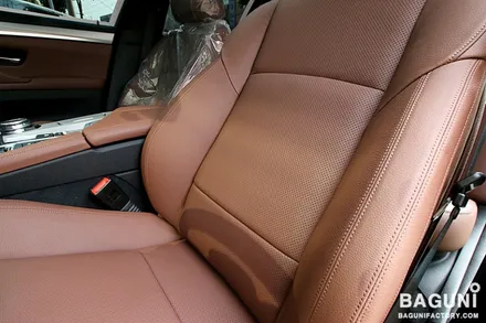 BMW F10 530D 차량 통풍시트와 전동 요추지지대.