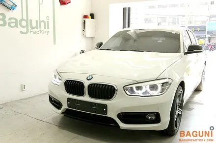 BMW F20 118D차량 통풍시트, 워크인스위치 패키지 시공