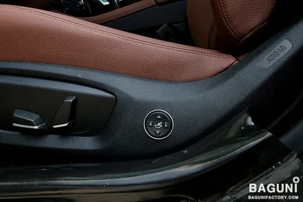 BMW F10 530D 차량 통풍시트와 전동 요추지지대.
