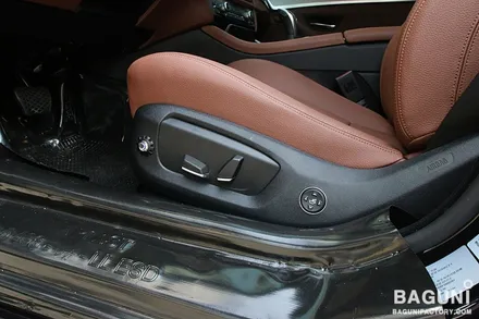 BMW F10 530D 차량 통풍시트와 전동 요추지지대.