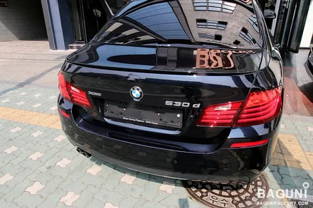 BMW F10 530D 차량 통풍시트와 전동 요추지지대.