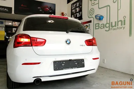BMW F20 118D차량 통풍시트, 워크인스위치 패키지 시공