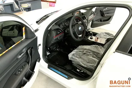 BMW F20 118D차량 통풍시트, 워크인스위치 패키지 시공