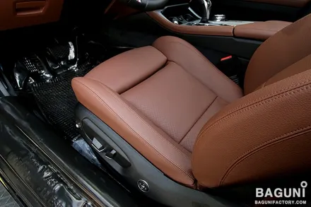 BMW F10 530D 차량 통풍시트와 전동 요추지지대.