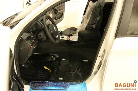 BMW F20 118D차량 통풍시트, 워크인스위치 패키지 시공