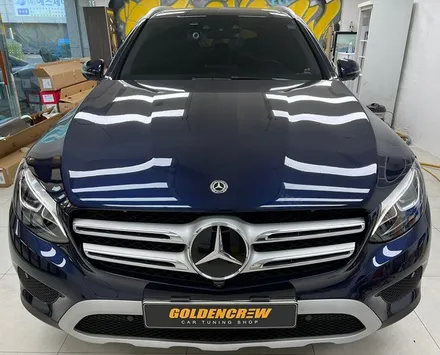 벤츠 GLC 350e 사틴 블랙 전체랩핑 시공기 / 서울 강서구