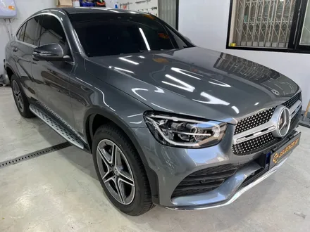 벤츠 GLC 300e 무광블루 전체랩핑 / 서울 강서구