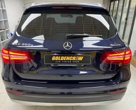 벤츠 GLC 350e 사틴 블랙 전체랩핑 시공기 / 서울 강서구