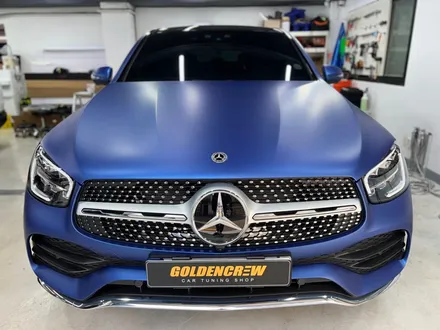 벤츠 GLC 300e 무광블루 전체랩핑 / 서울 강서구