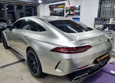 벤츠 GT63amg AX 샴페인 골드 고광도 전체랩핑 시공 / 서울 강서구