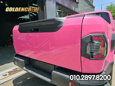 기아 타스만 전체랩핑 핫핑크 시공! 감성 끝판왕 컬러 등장 / 서울 강서구 공항동