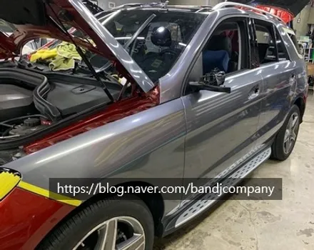 벤츠 페밀리룩 SUV GLE350 유광 무연탄 전체랩핑_서울랩핑_신정동랩핑 / 서울 강서구