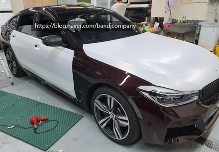 BMW GT 640i 사틴프로즌바닐라 전체랩핑_여의도랩핑_마포랩핑 / 서울 강서구